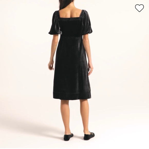 J. Crew Plus size Puff-sleeve velvet dress size 20 - Picture 3 of 7